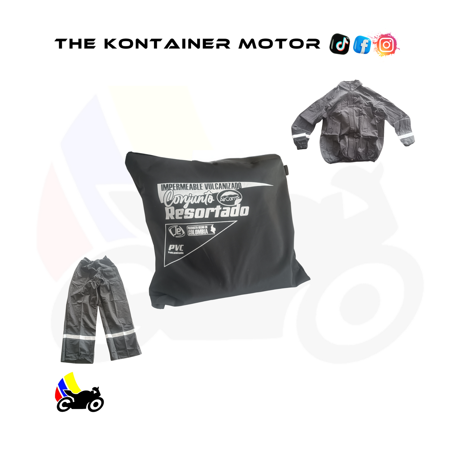 Impermeable resortado