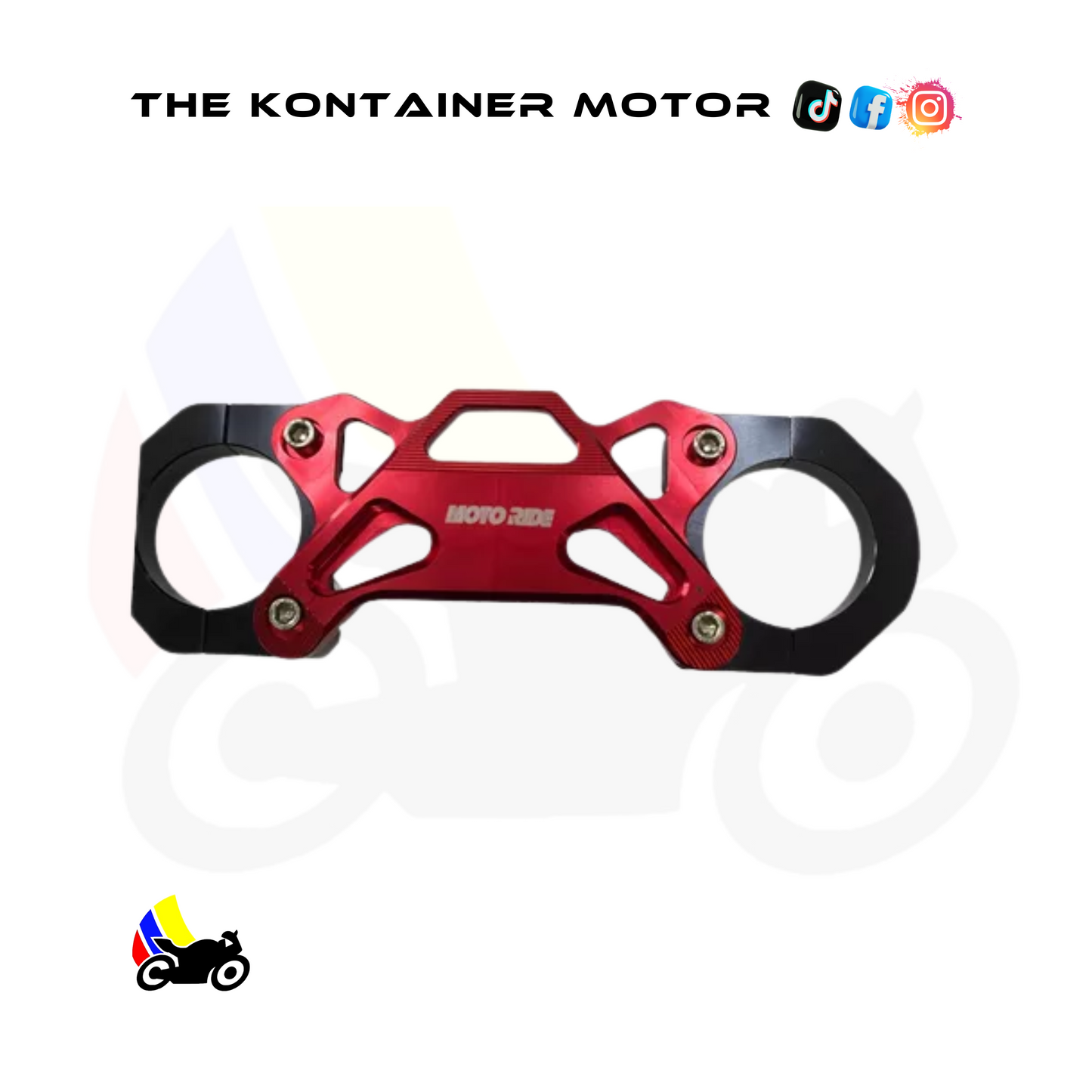 Estabilizador de Barras Rojo 🏍️✨