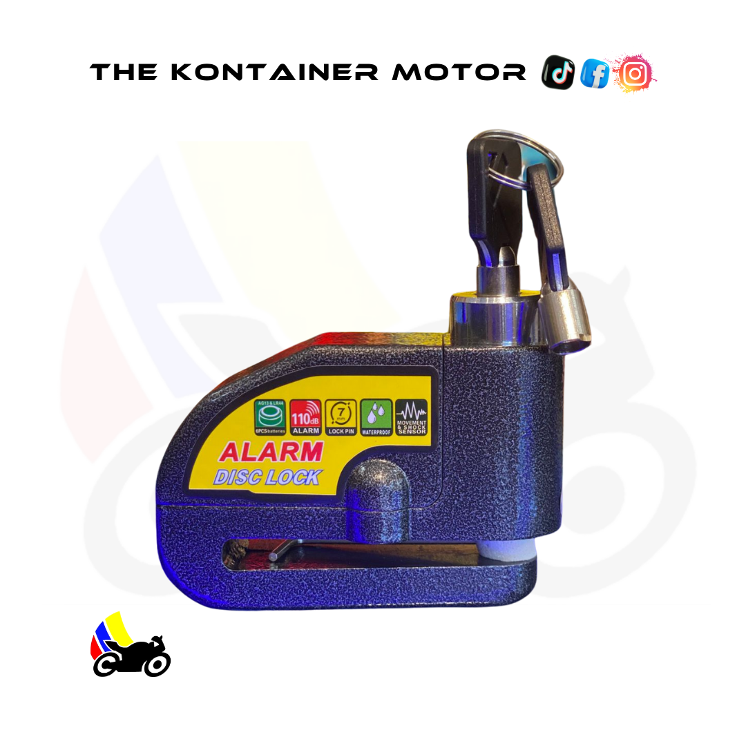 Candado Para Moto Freno De Disco + Alarma Bloqueo Antirrobo