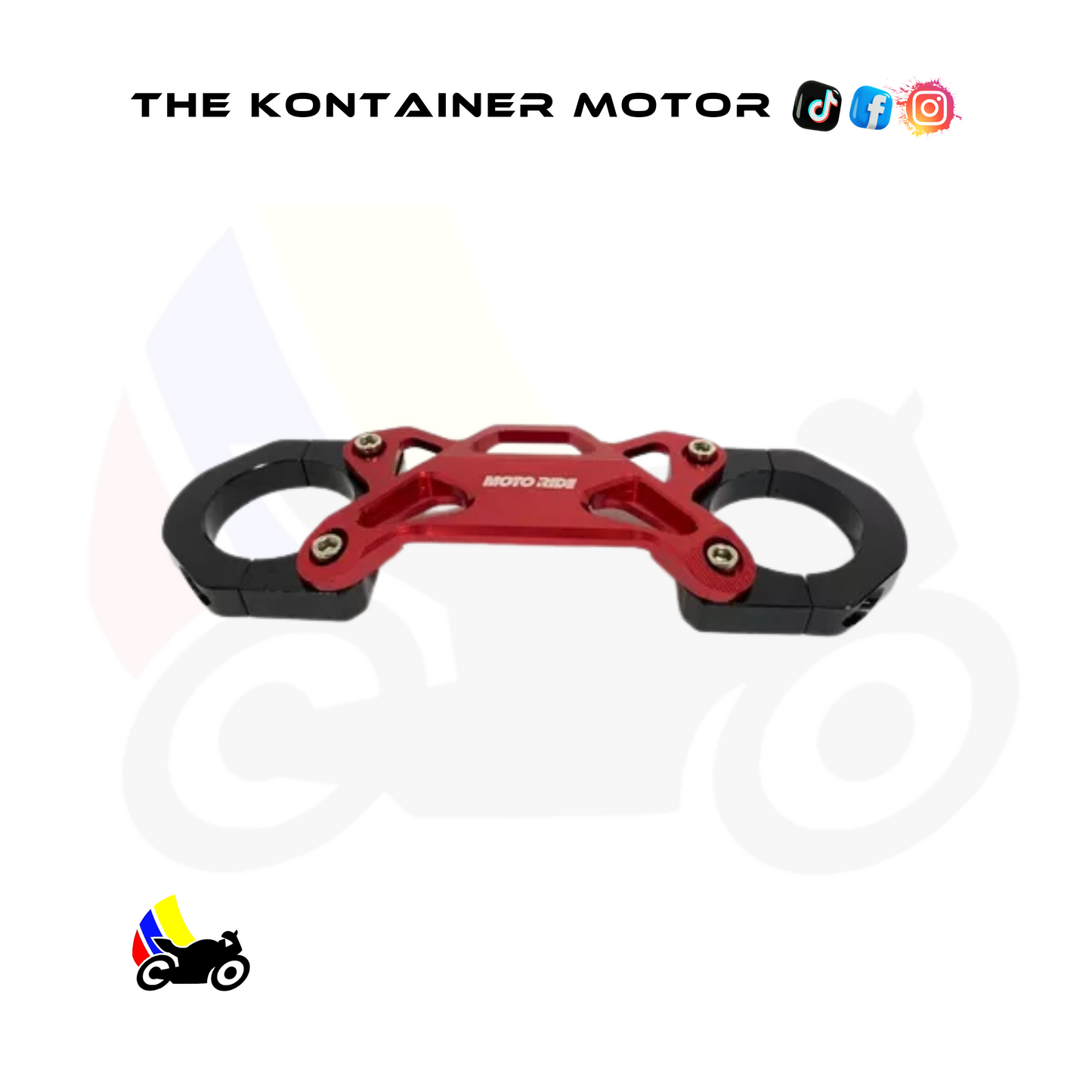 Estabilizador de Barras Rojo 🏍️✨