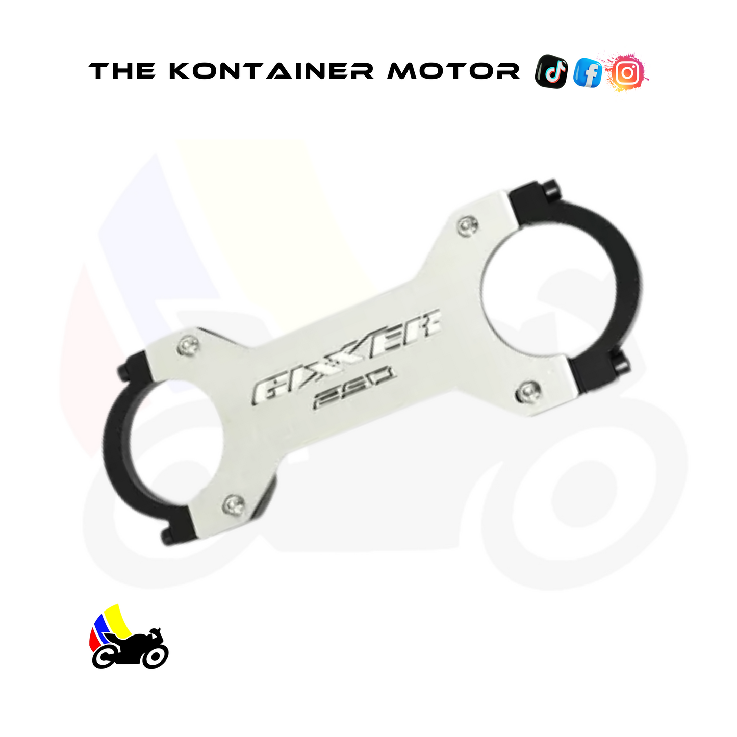 Estabilizador de Barras Plateado para Suzuki Gixxer 🏍️✨
