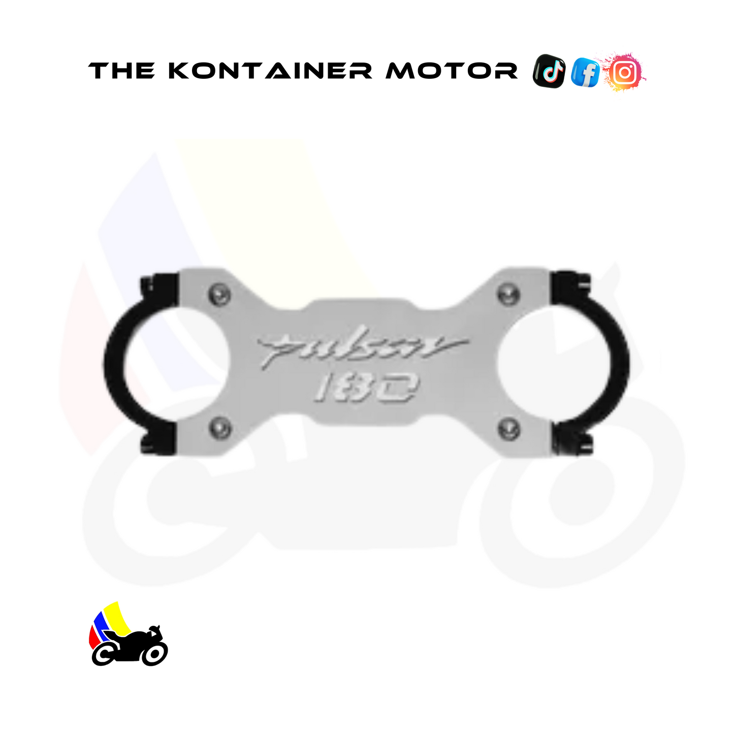 Estabilizador de Barras Plateado para Pulsar 180 🏍️✨