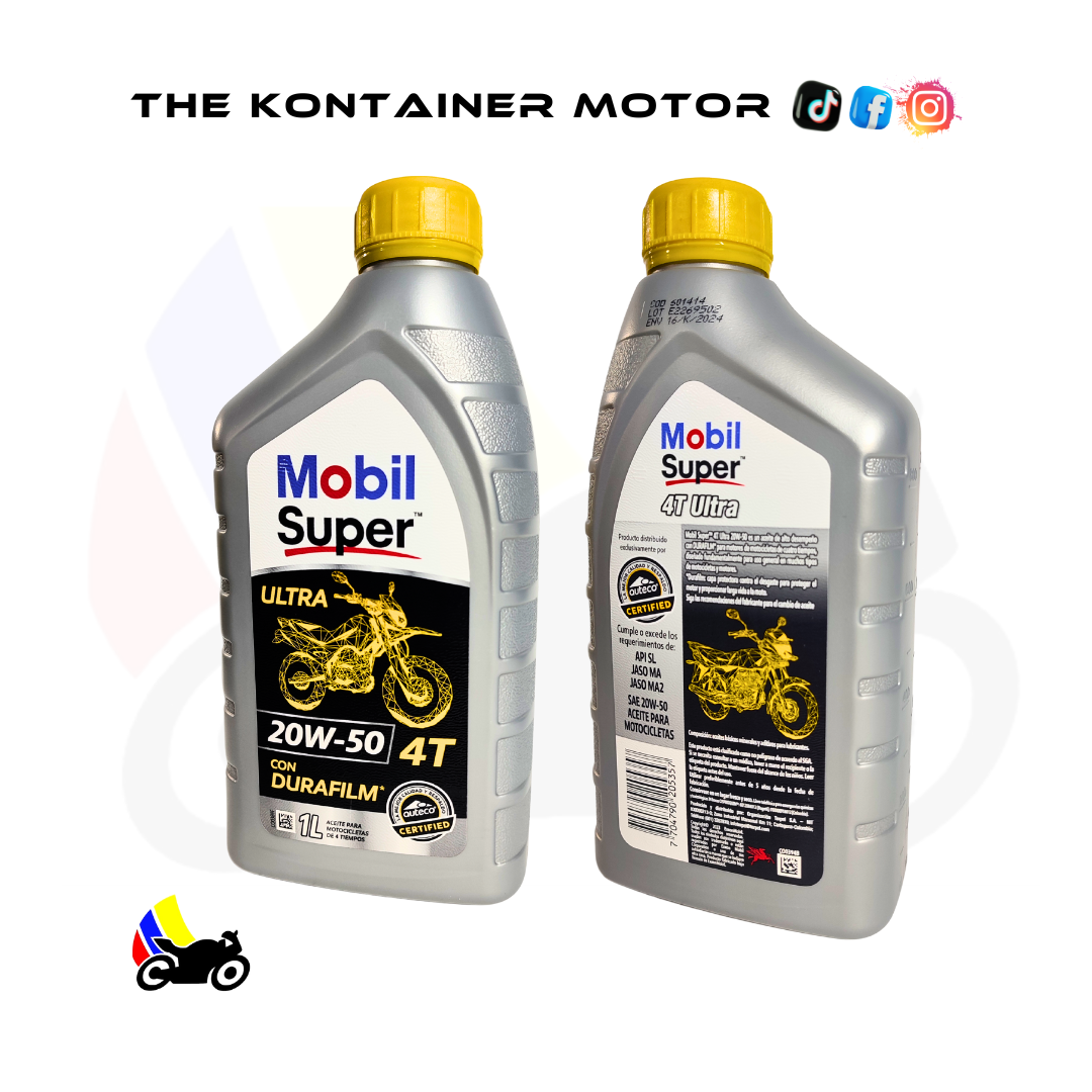 Aceite Mobil Super 20W-50 con tecnología DuraFilm
