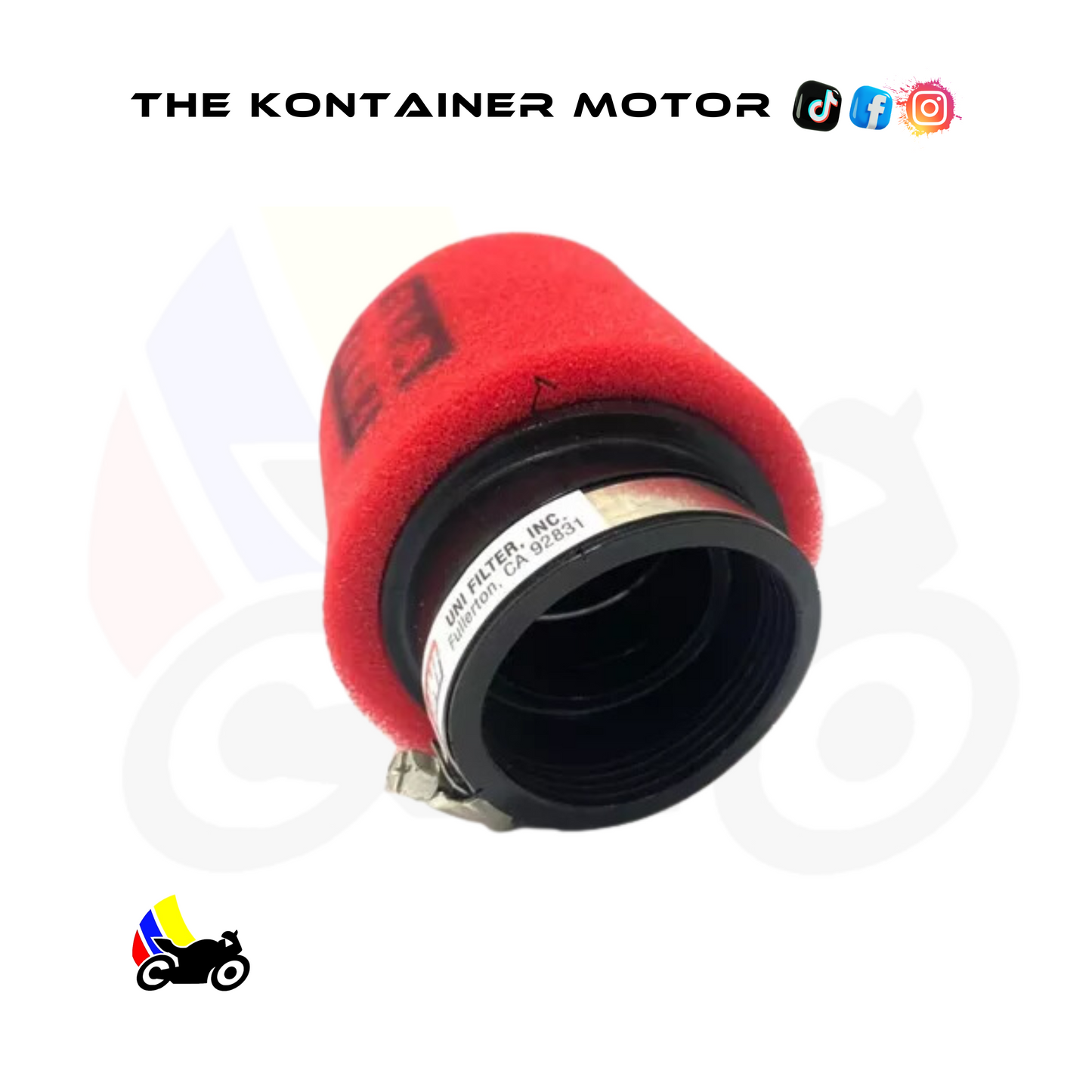 Filtro de Alto Flujo UNI 🔥🏍️ Rojo