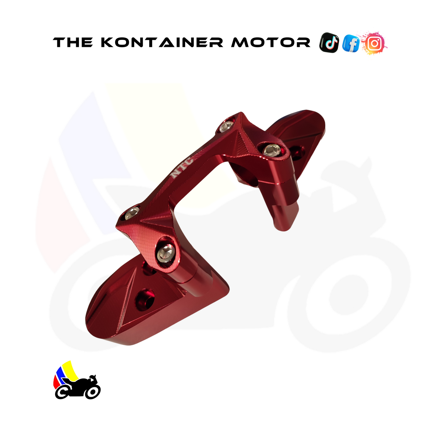 Bases Manubrio NS 200 Marca NTC Rojo
