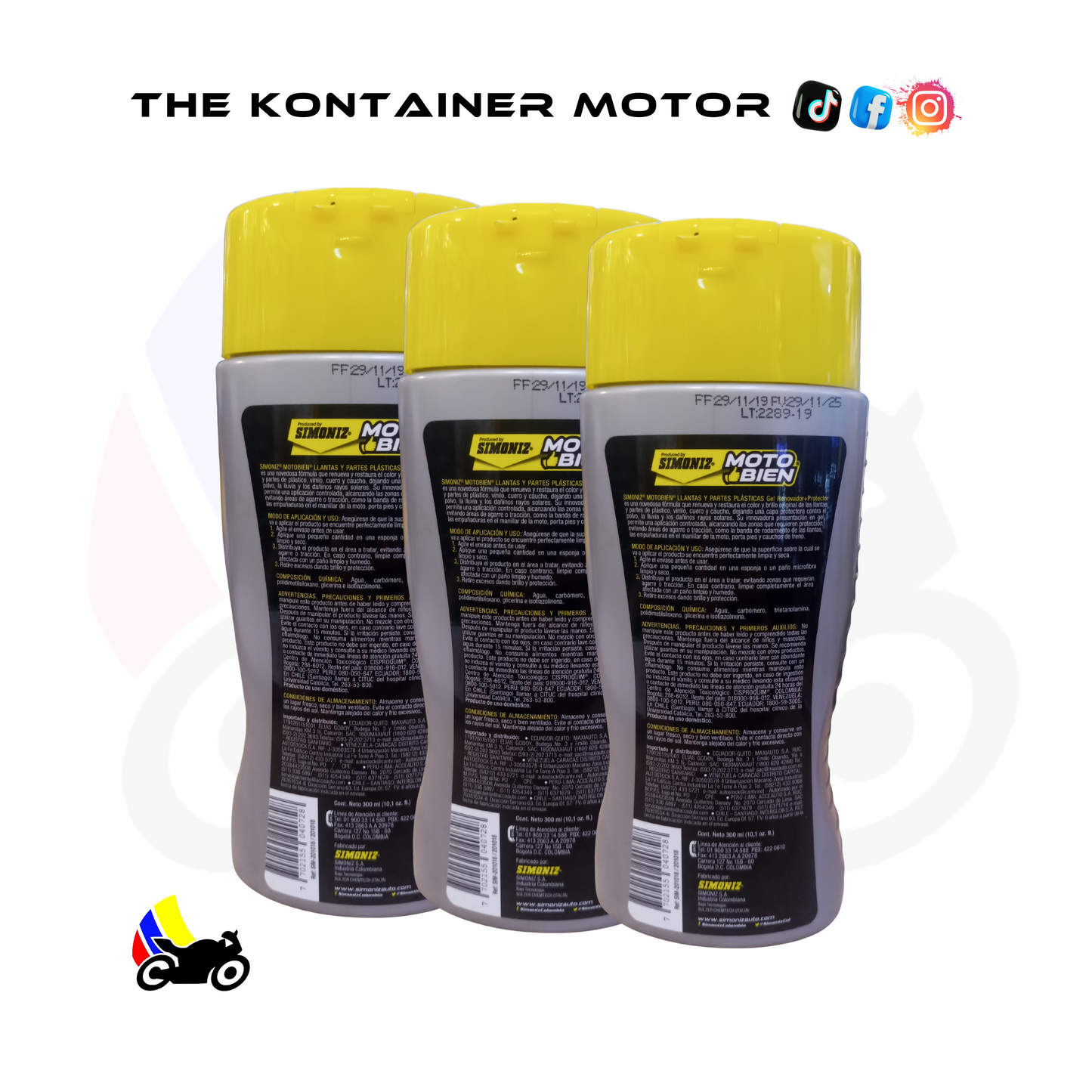 Restaurador de Llantas y Partes Simoniz 300 ml