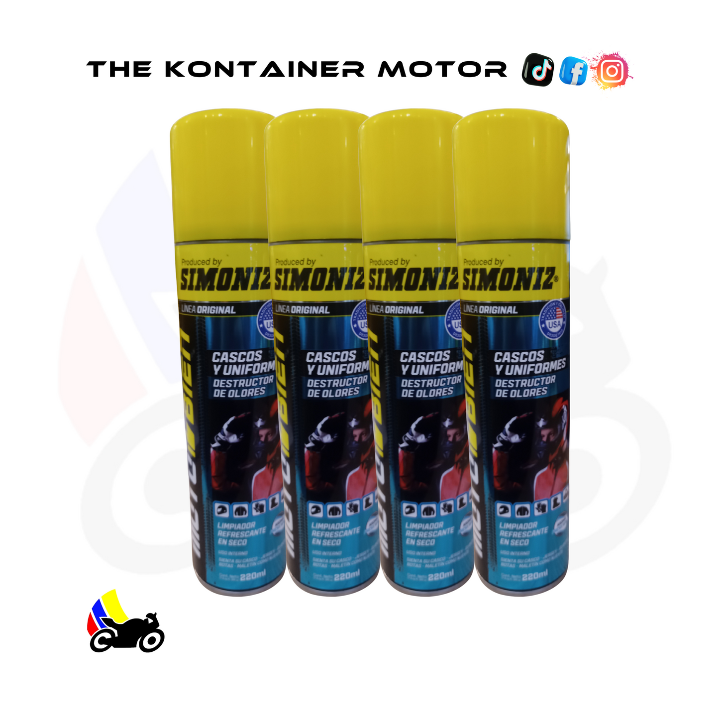 Limpia Desinfecta Cascos Simoniz 220 ml