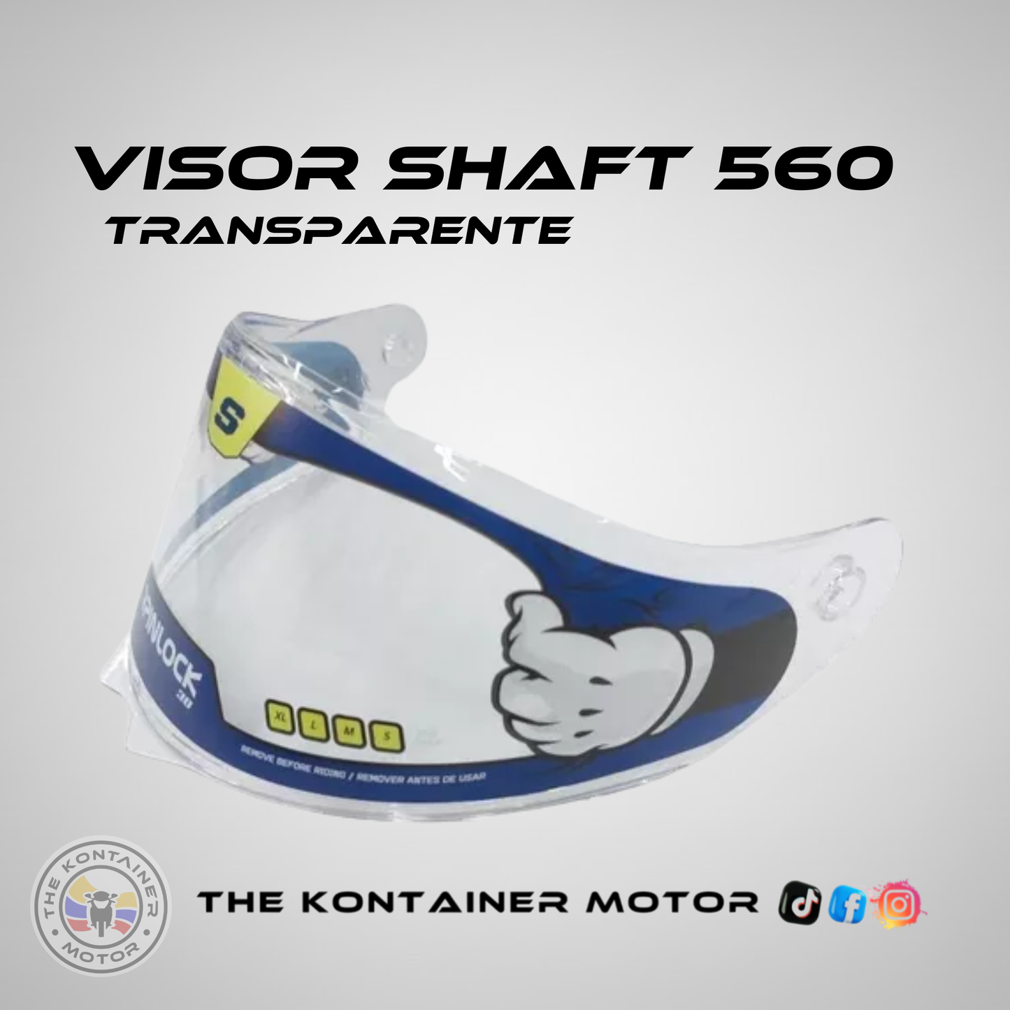 VISOR SHAFT 560 TRASNPARENTE