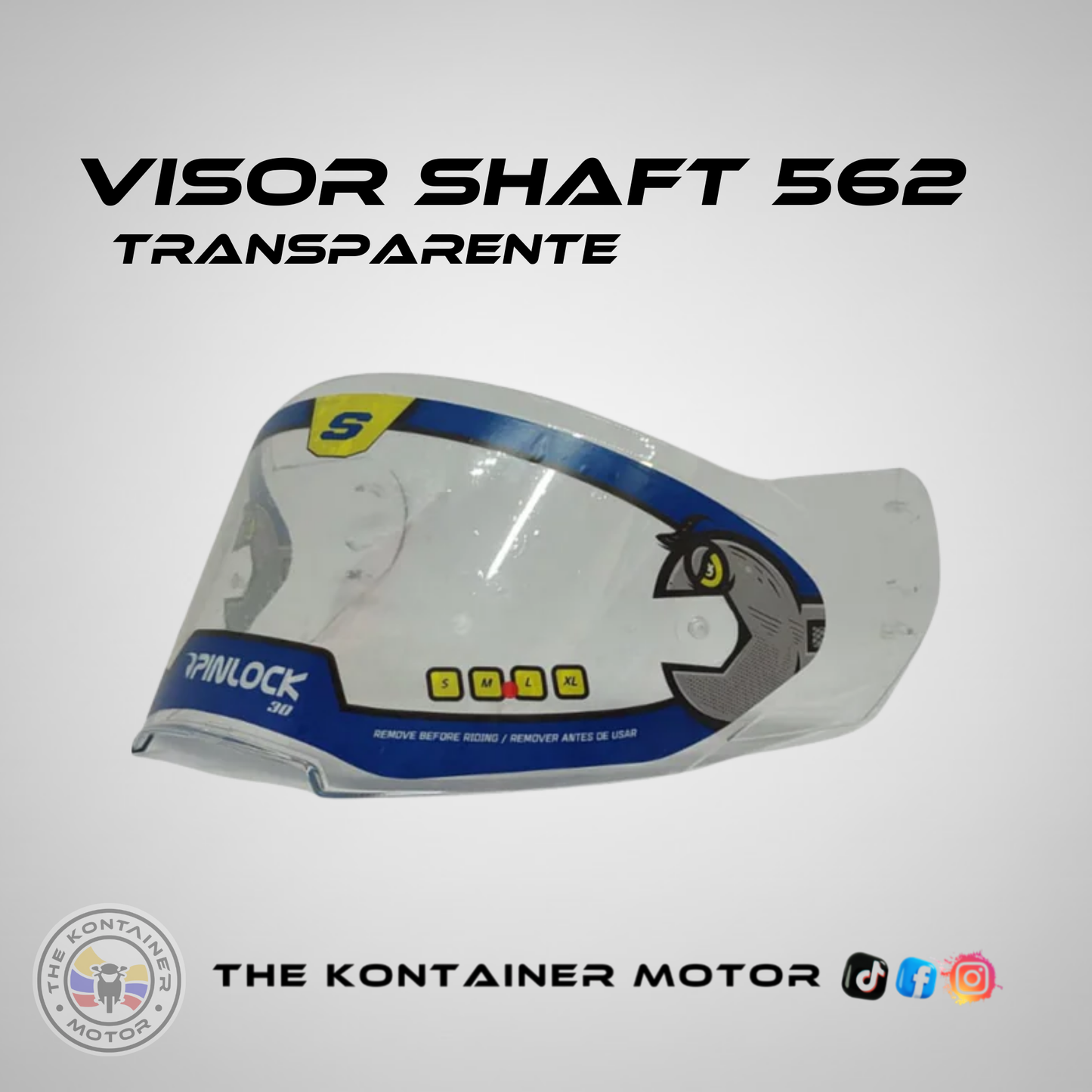 VISOR SHAFT 562 TRANSPARENTE
