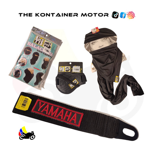 Combo + Correa negra Yamaha red