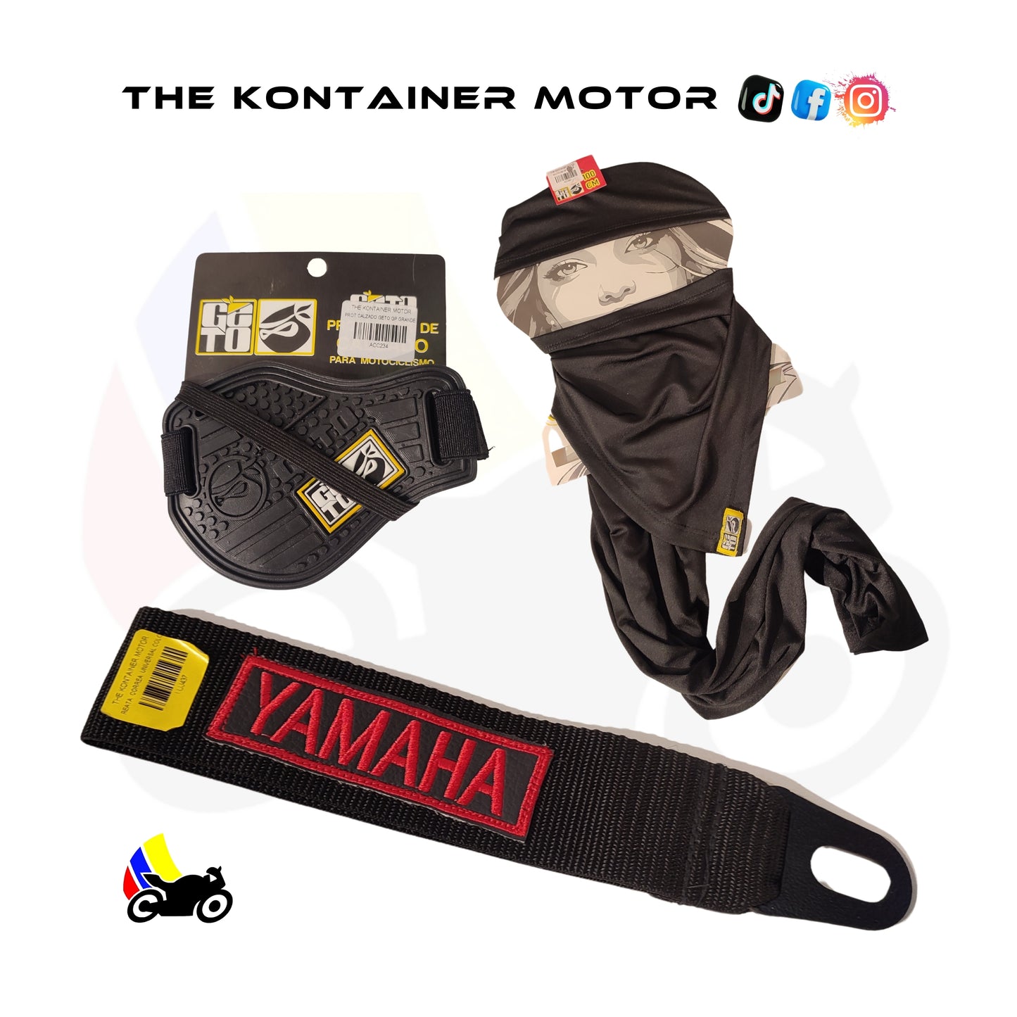 Combo + Correa negra Yamaha red