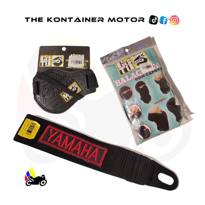 Combo + Correa negra Yamaha red