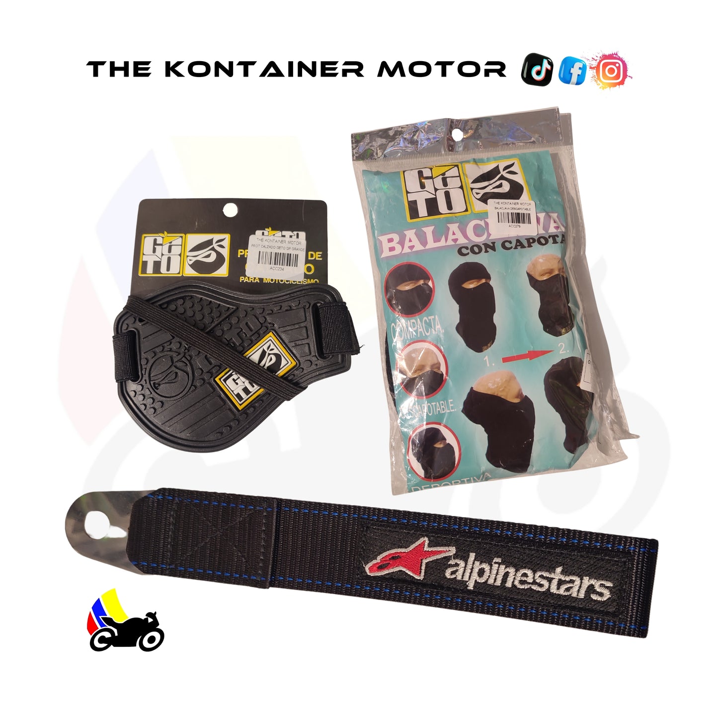Combo + Correa negra Alpinestars