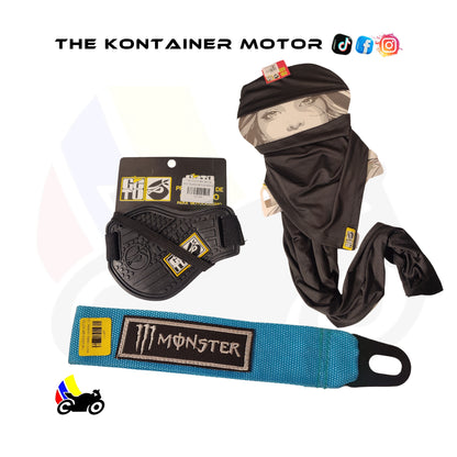 Combo + Correa azul monsters