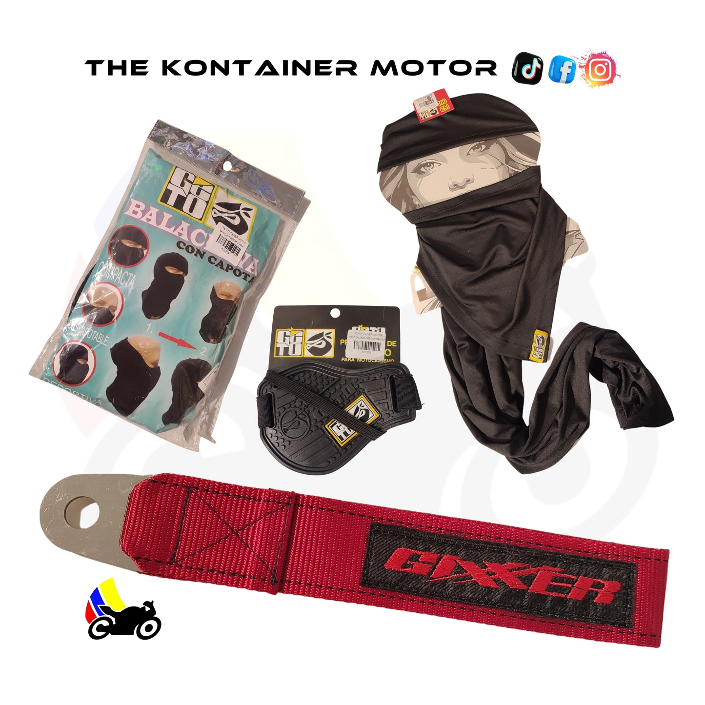 Combo + Correa roja Gixxer