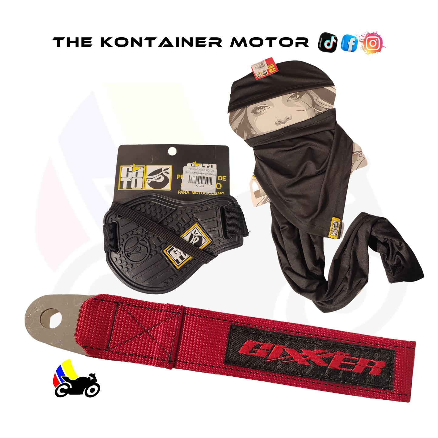 Combo + Correa roja Gixxer