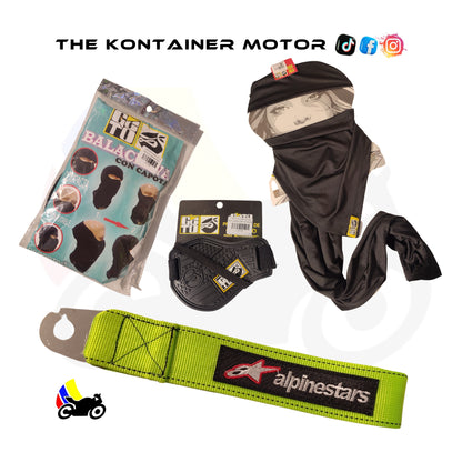 Combo + Correa verde alpinestars