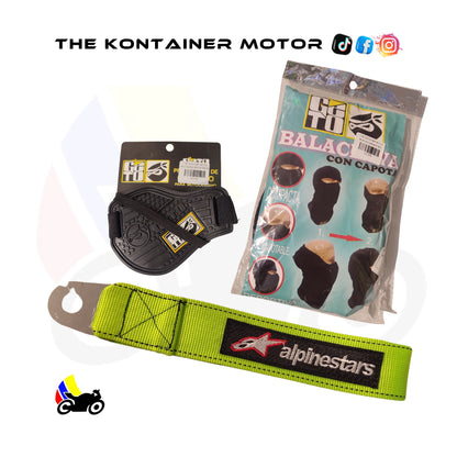 Combo + Correa verde alpinestars