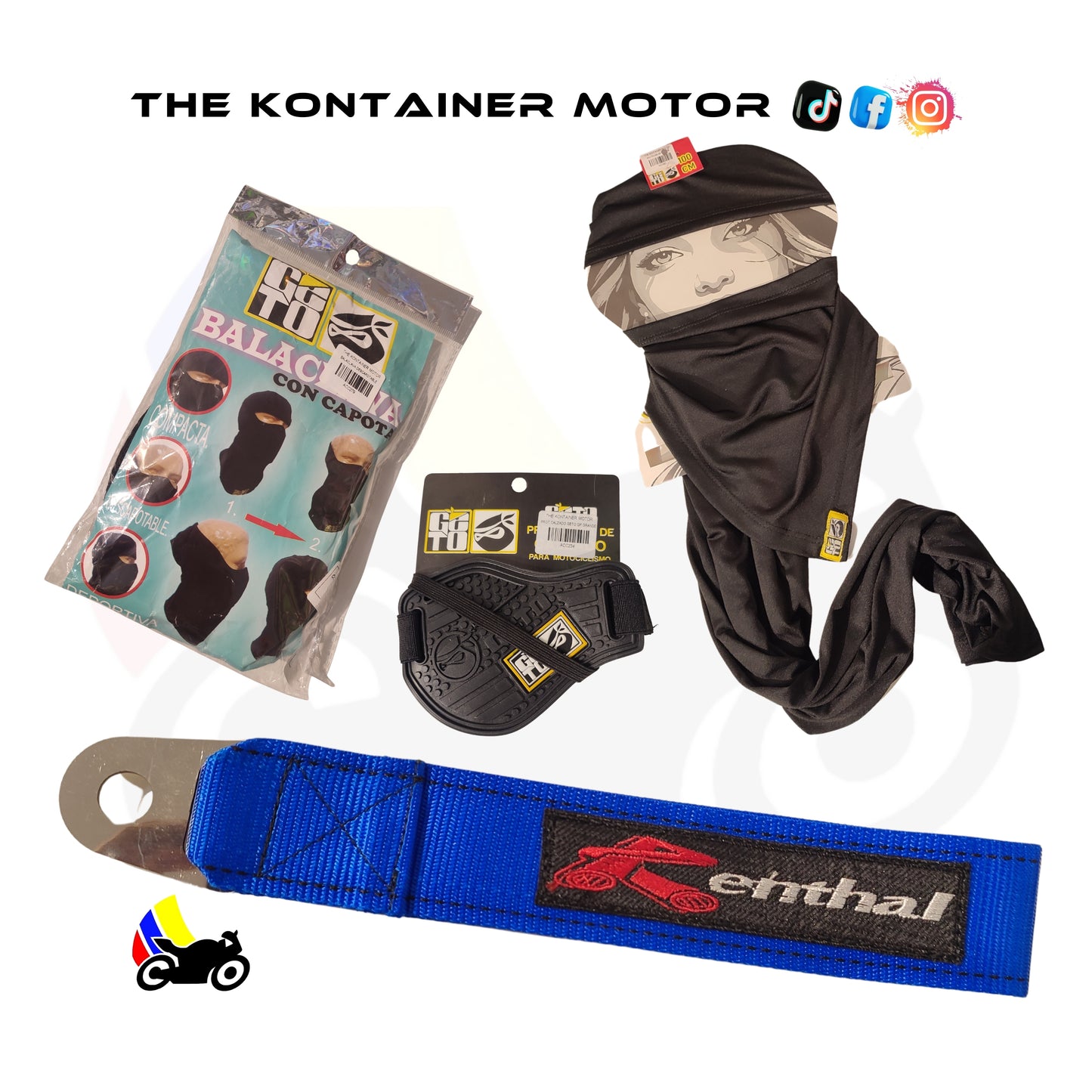 Combo + Correa azul renthal
