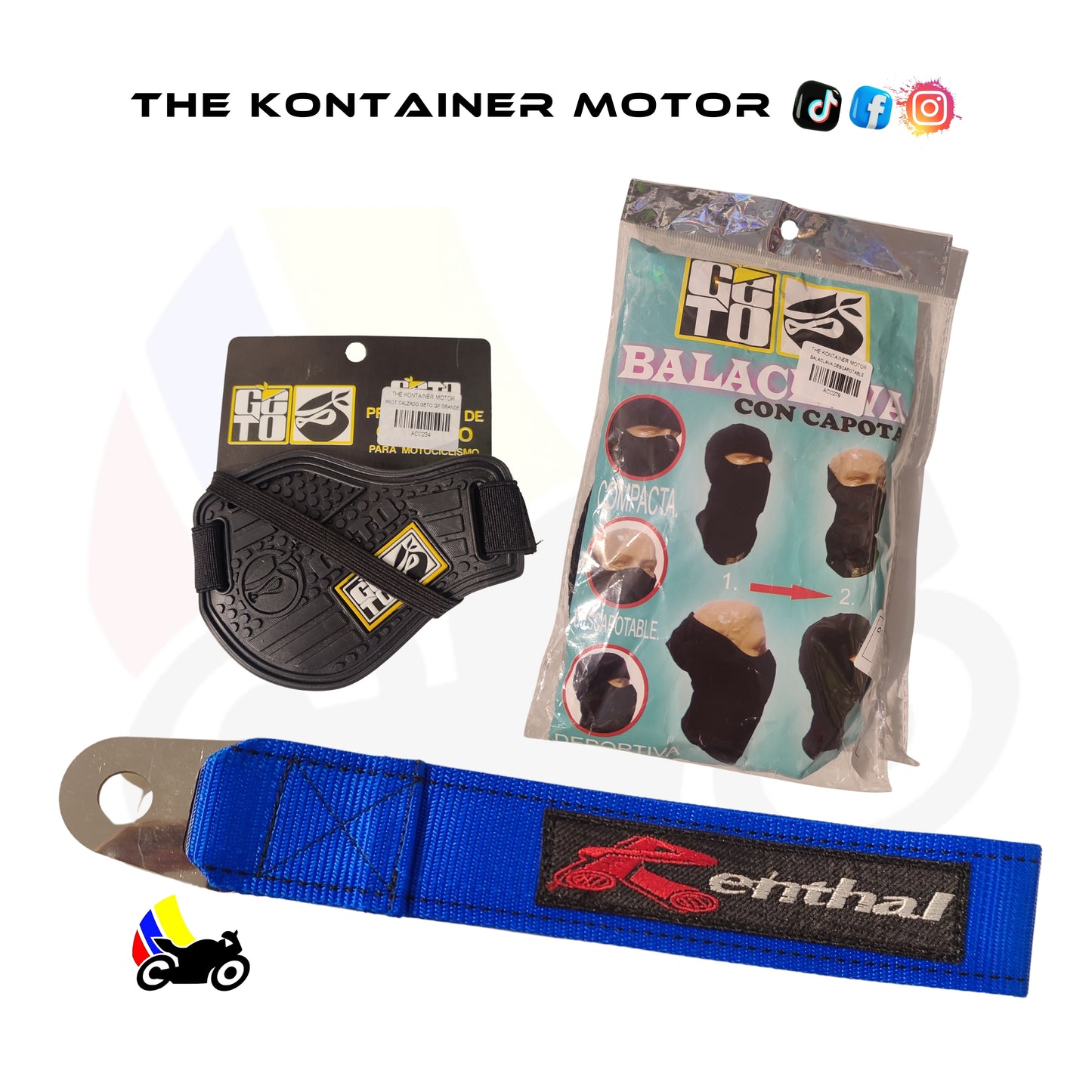 Combo + Correa azul renthal
