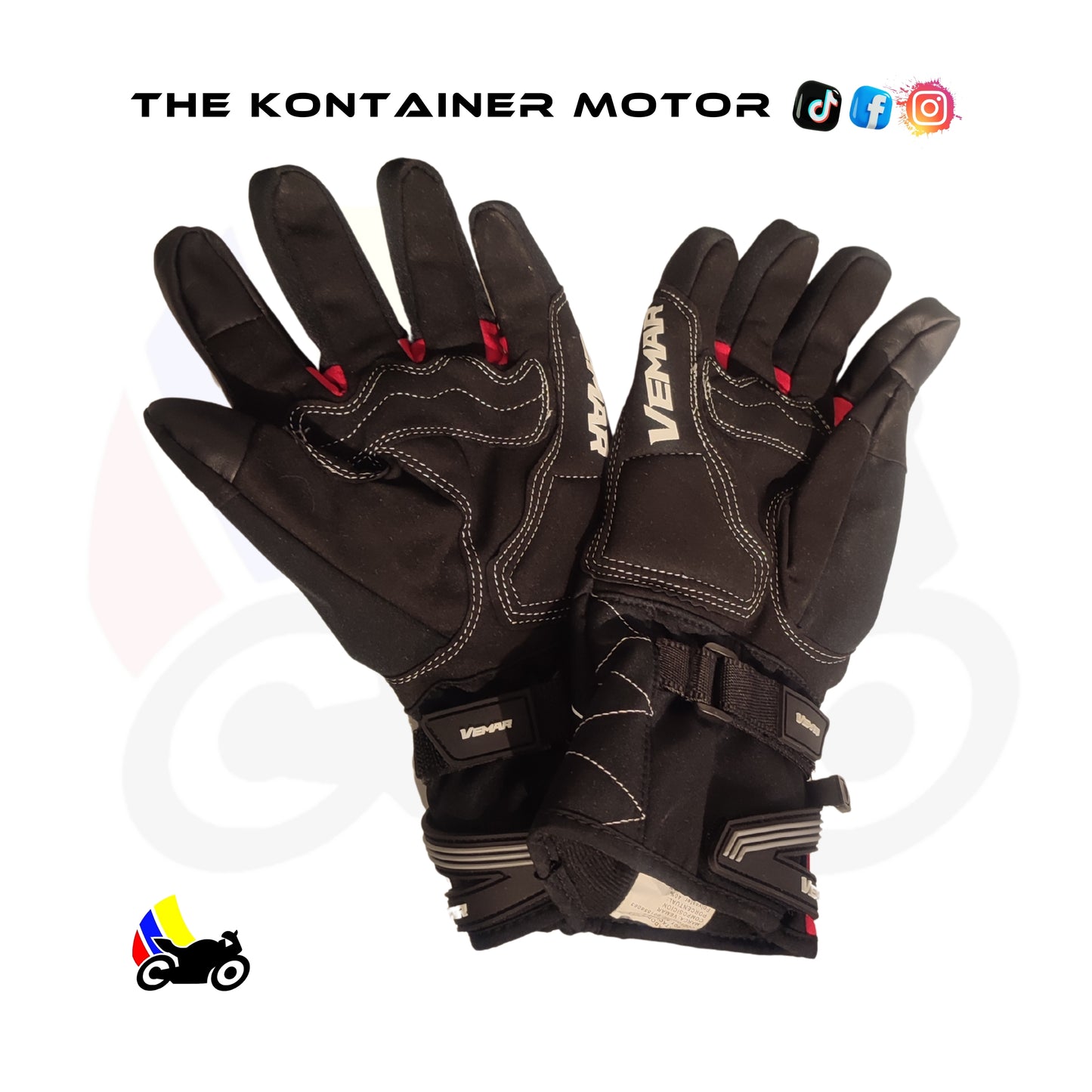 Guante vemar impermeable rojo