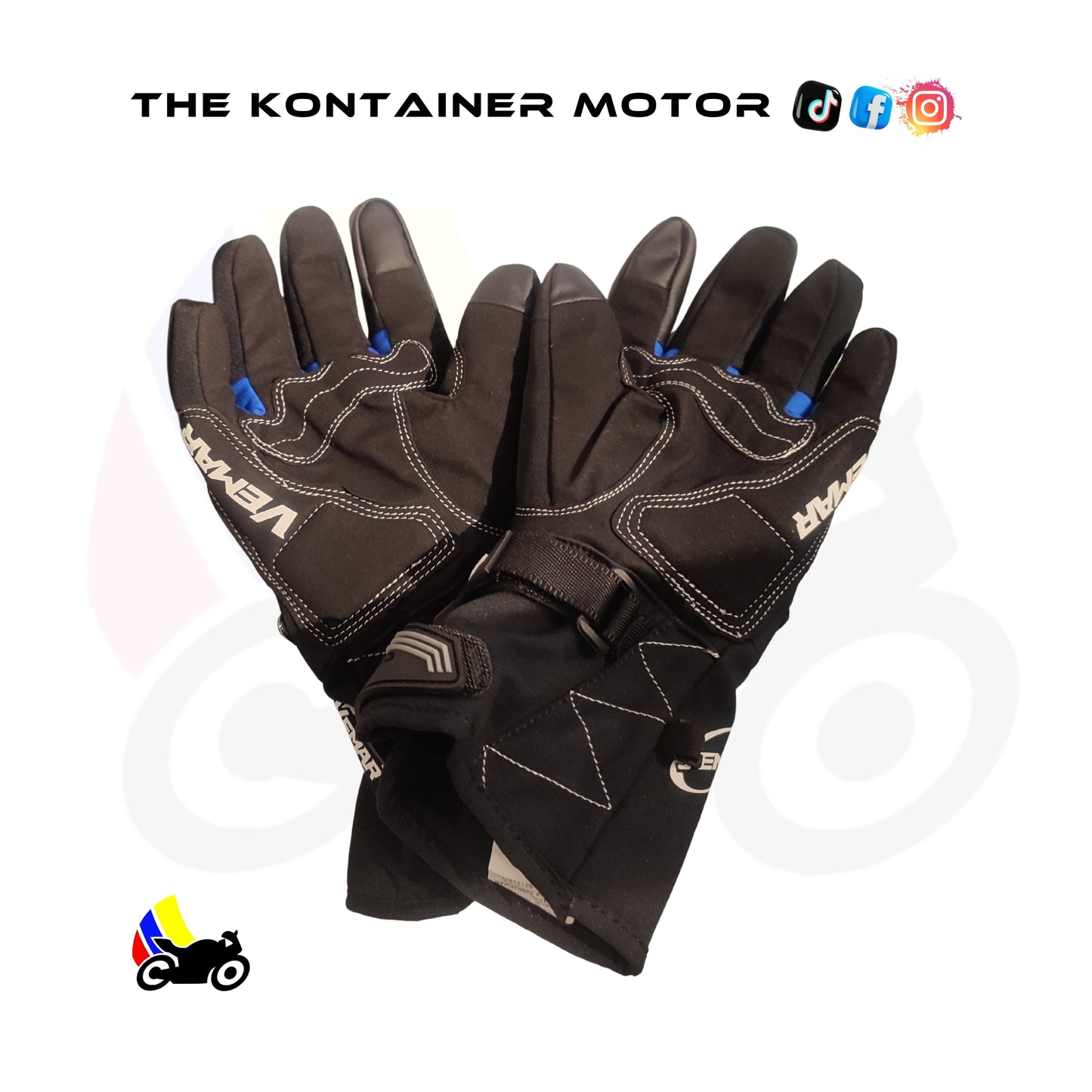 Guante vemar impermeable azul
