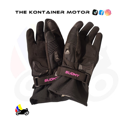Guante Suomy impermeable rosa