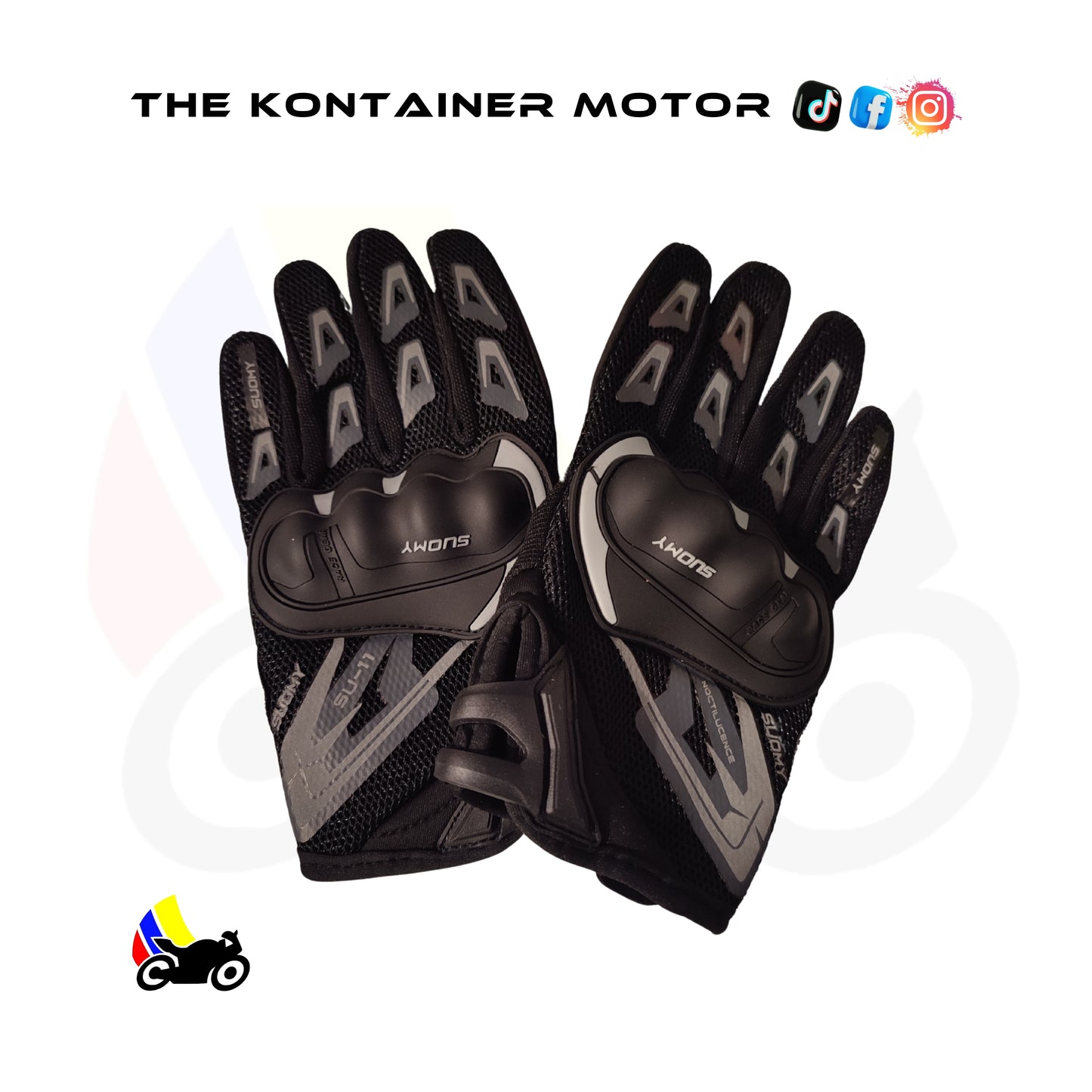 Guante suomy impermeable negro
