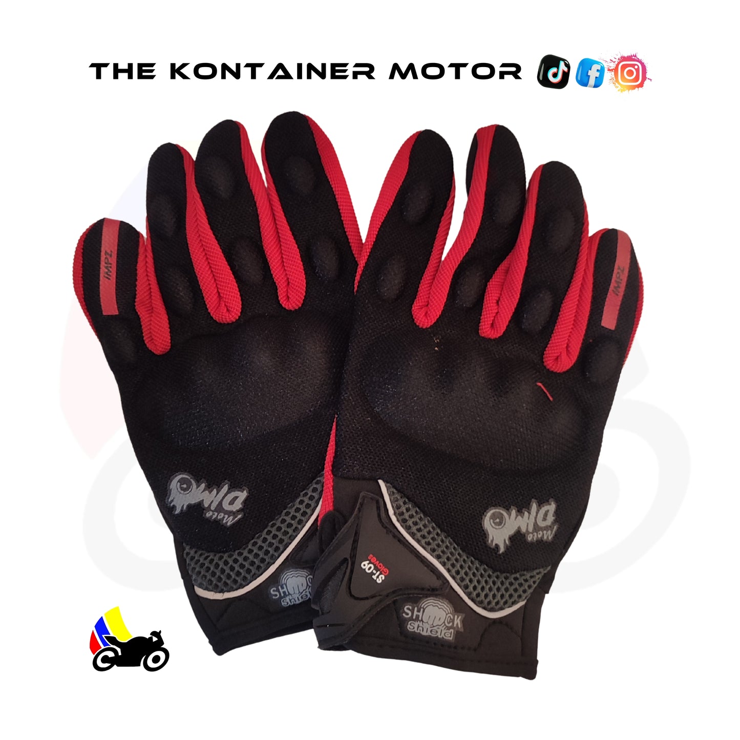 Guante dimo ST09 rojo