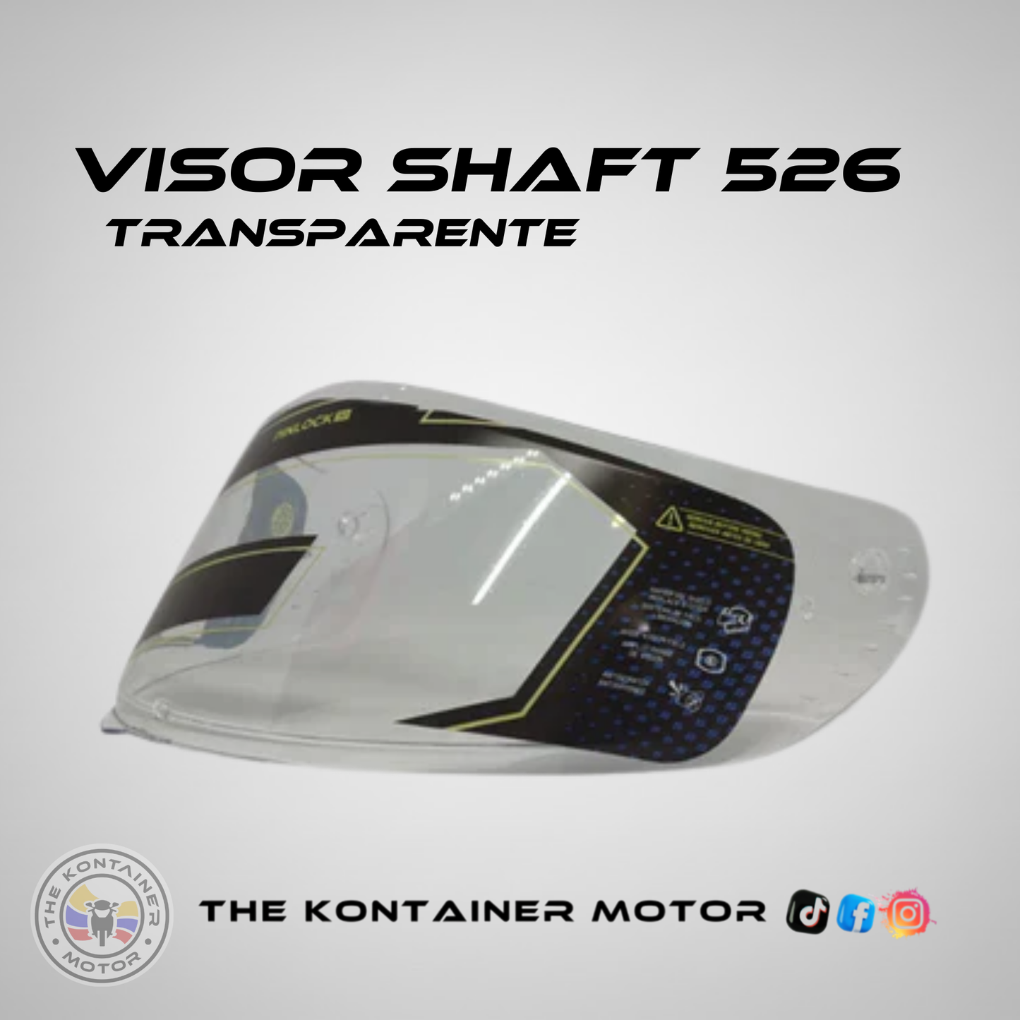 VISOR SHAFT 526 TRANSPARENTE