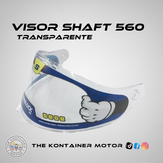 VISOR SHAFT 560 TRASNPARENTE